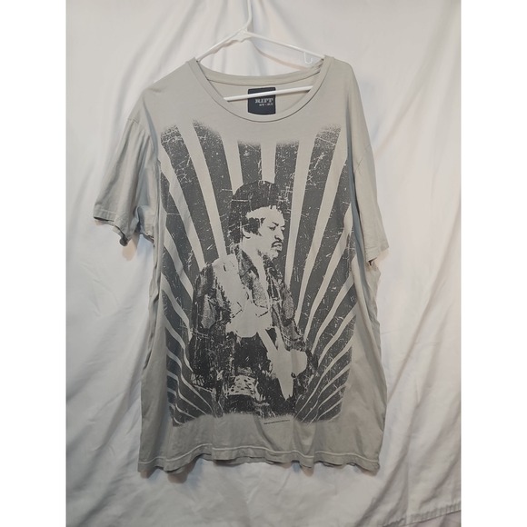 Jimi Hendrix Other - RIFF STARS , Jimi Hendricks  B/W Graphic On Taupe Gray  T_shirt , Xl , Unisex